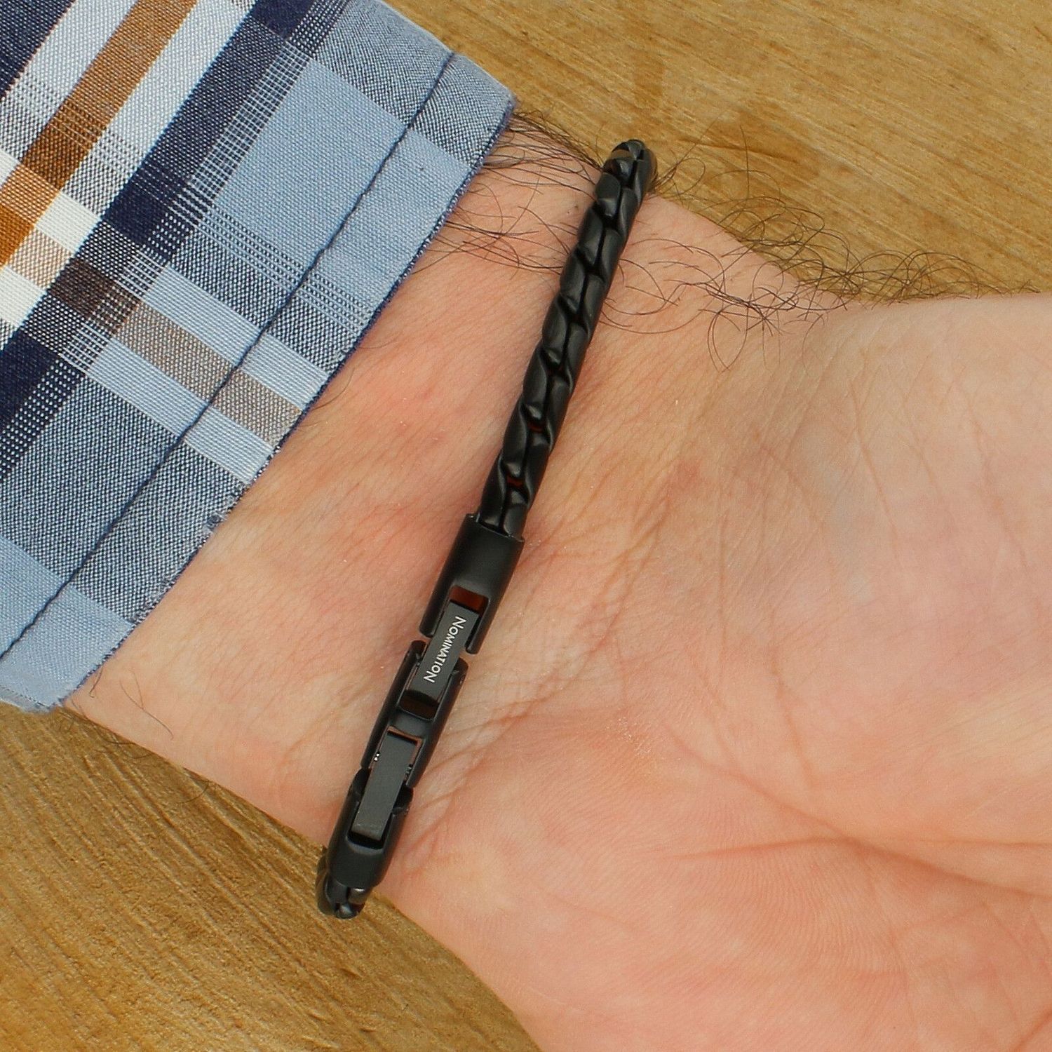 Bransoletka męska Nomination Manvision 133022 030 – stal nierdzewna, czarny łańcuszek PVD (2).jpg